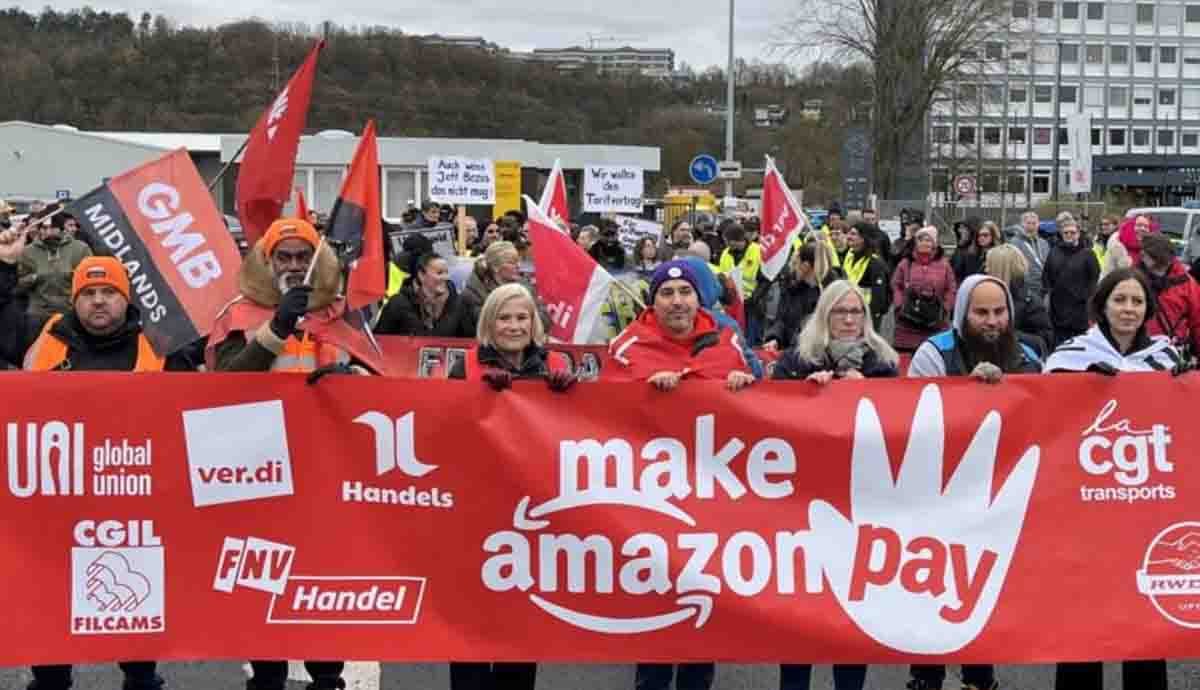 Amazon employees go on strike